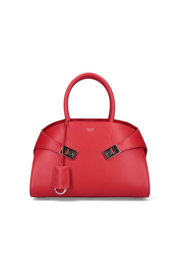 Ferragamo Hug M Handbag - Red