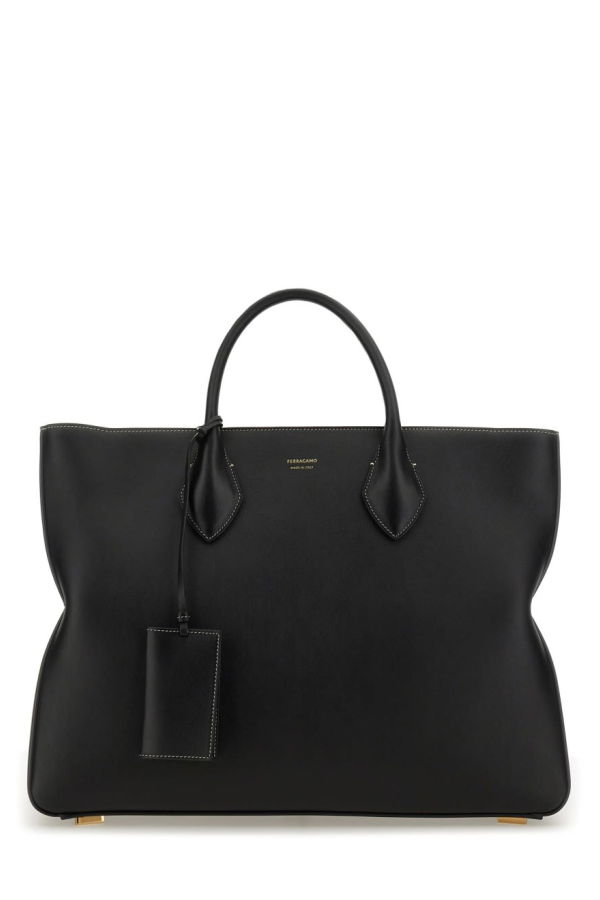 Ferragamo Star-Shaped Tote Bag Large - Black