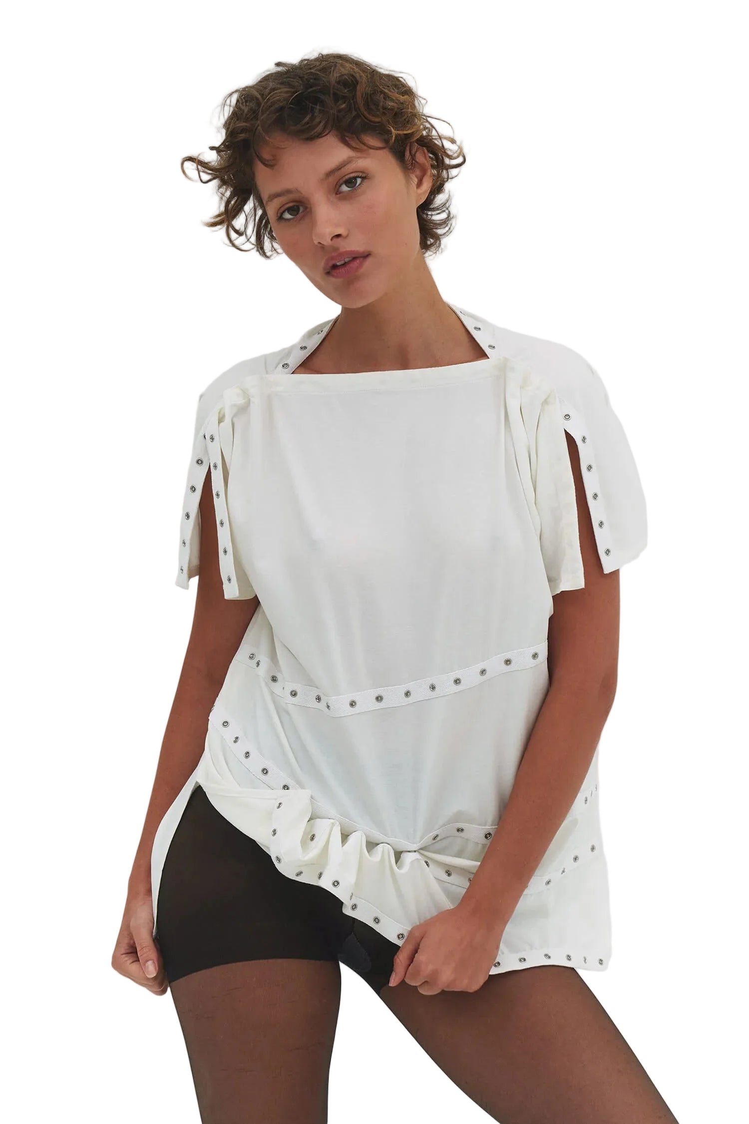 Find Me Now Lua Snap Multi-wear Dress/Top - Milk