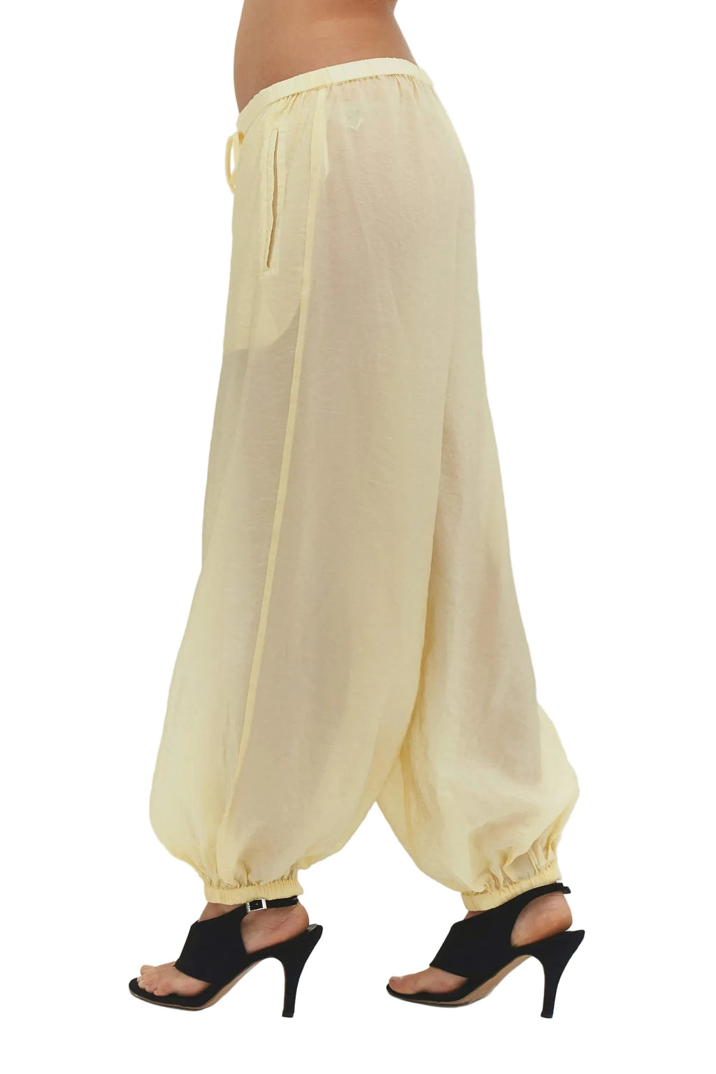 Find Me Now Zora Voile Balloon Pant - Butter