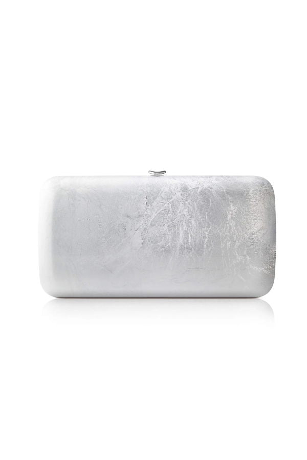 JEFFREY LEVINSON Finley Fine Leaf Bag - Silver