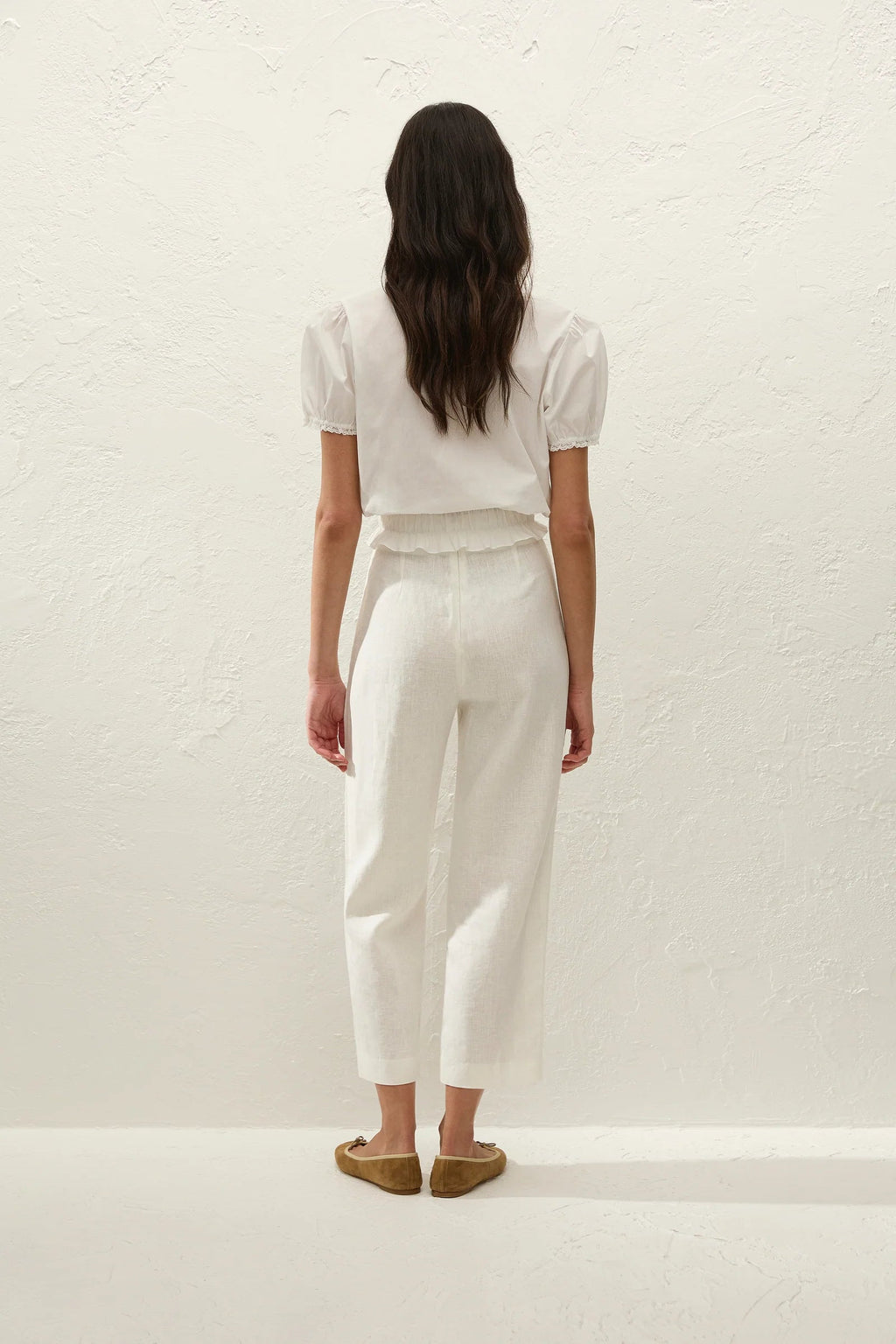 Faithfull The Brand Fiora Blouse in Fresco Lace White Top