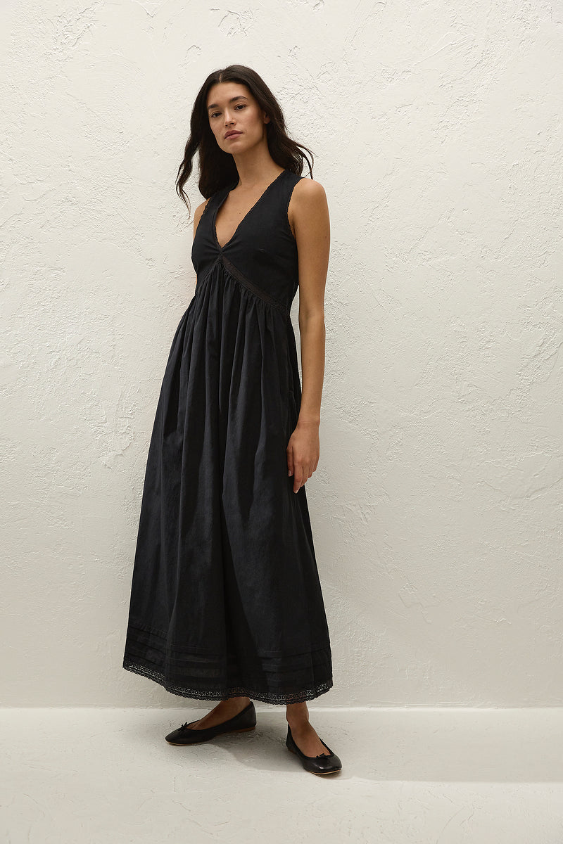 Faithfull The Brand Fiora Fresco Lace Midi Dress