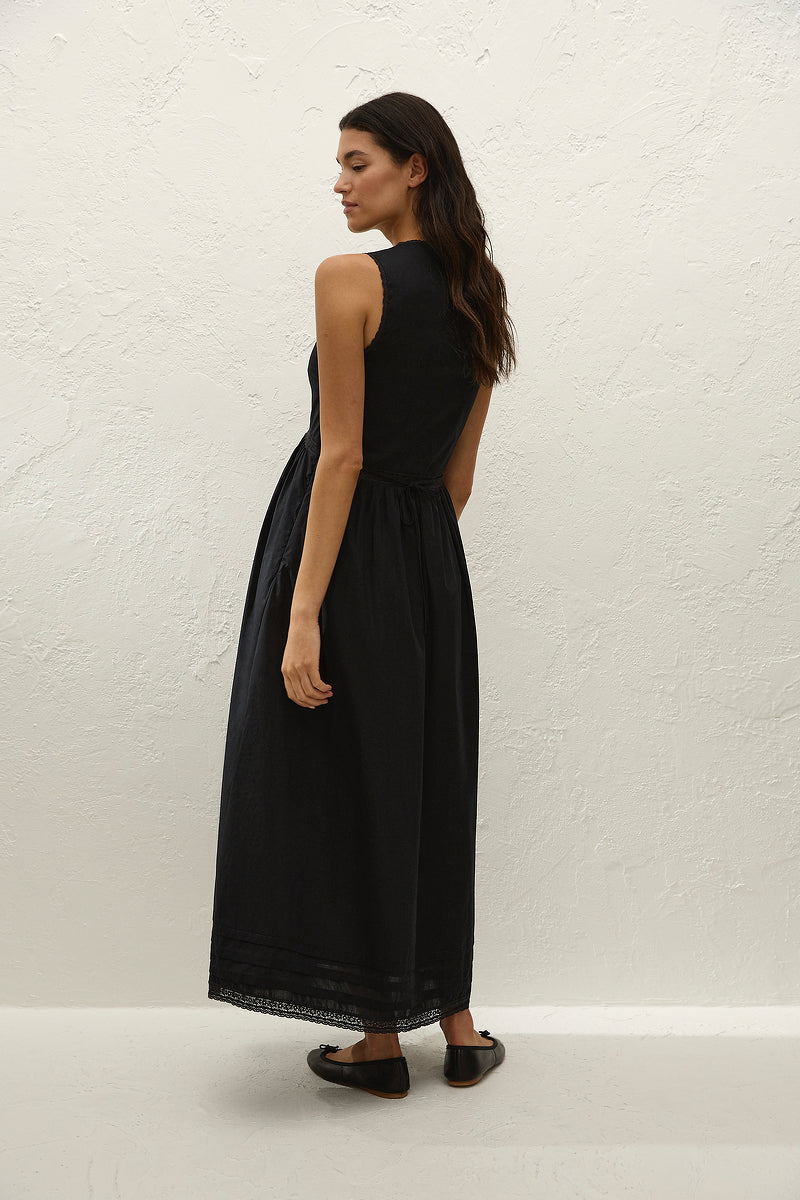 Faithfull The Brand Fiora Fresco Lace Midi Dress