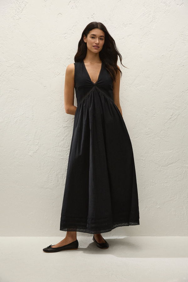 Faithfull The Brand Fiora Fresco Lace Midi Dress