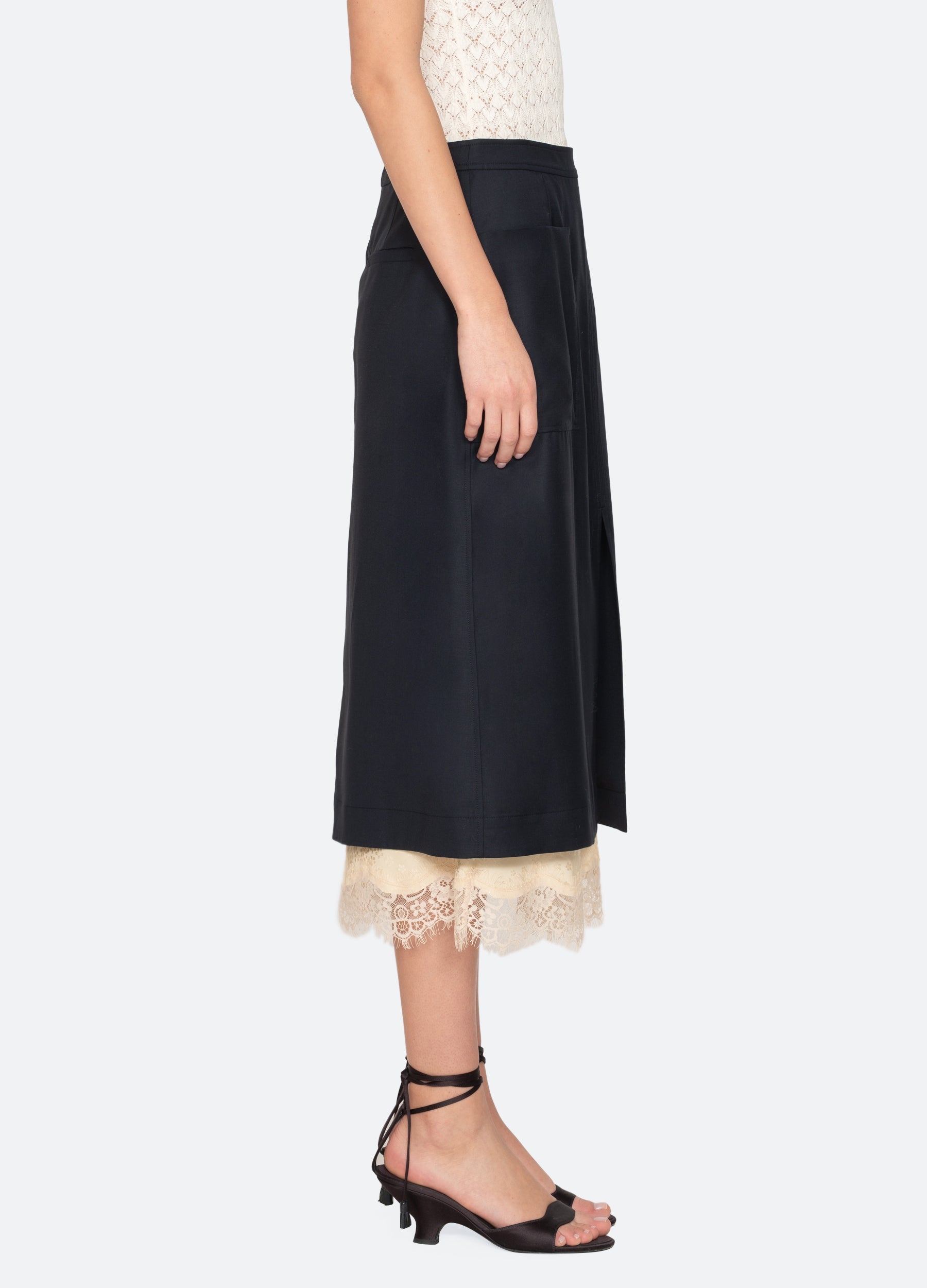 Sea NY Fiora Skirt - Navy