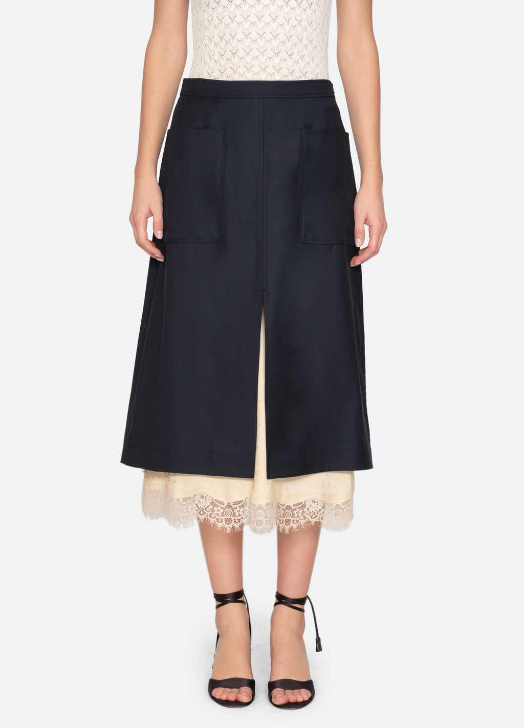 Sea NY Fiora Skirt - Navy