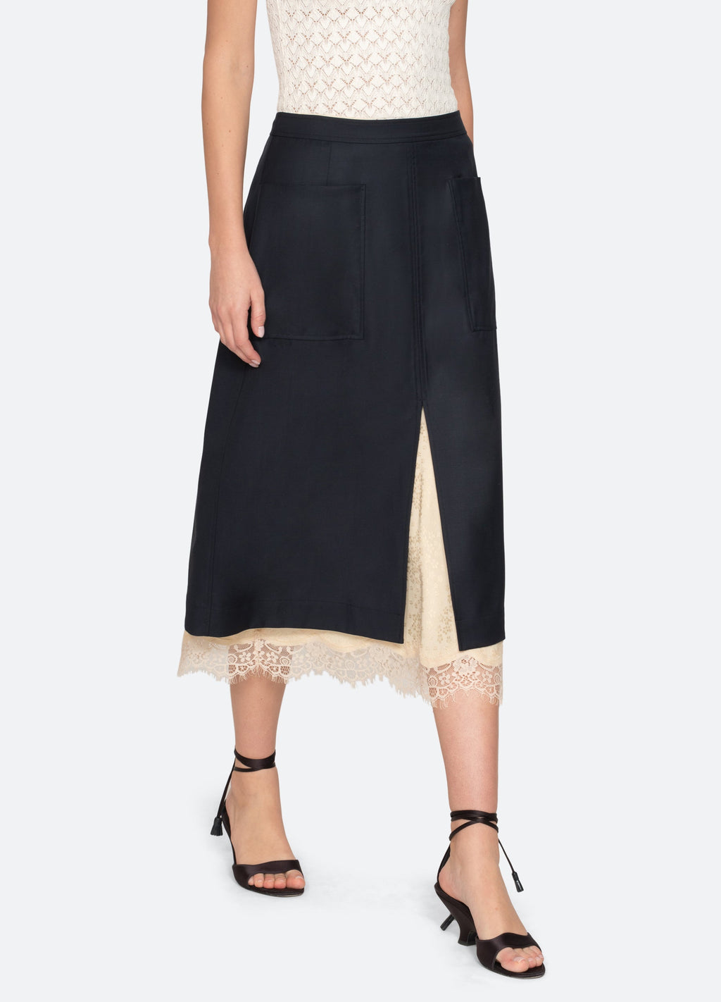 Sea NY Fiora Skirt - Navy
