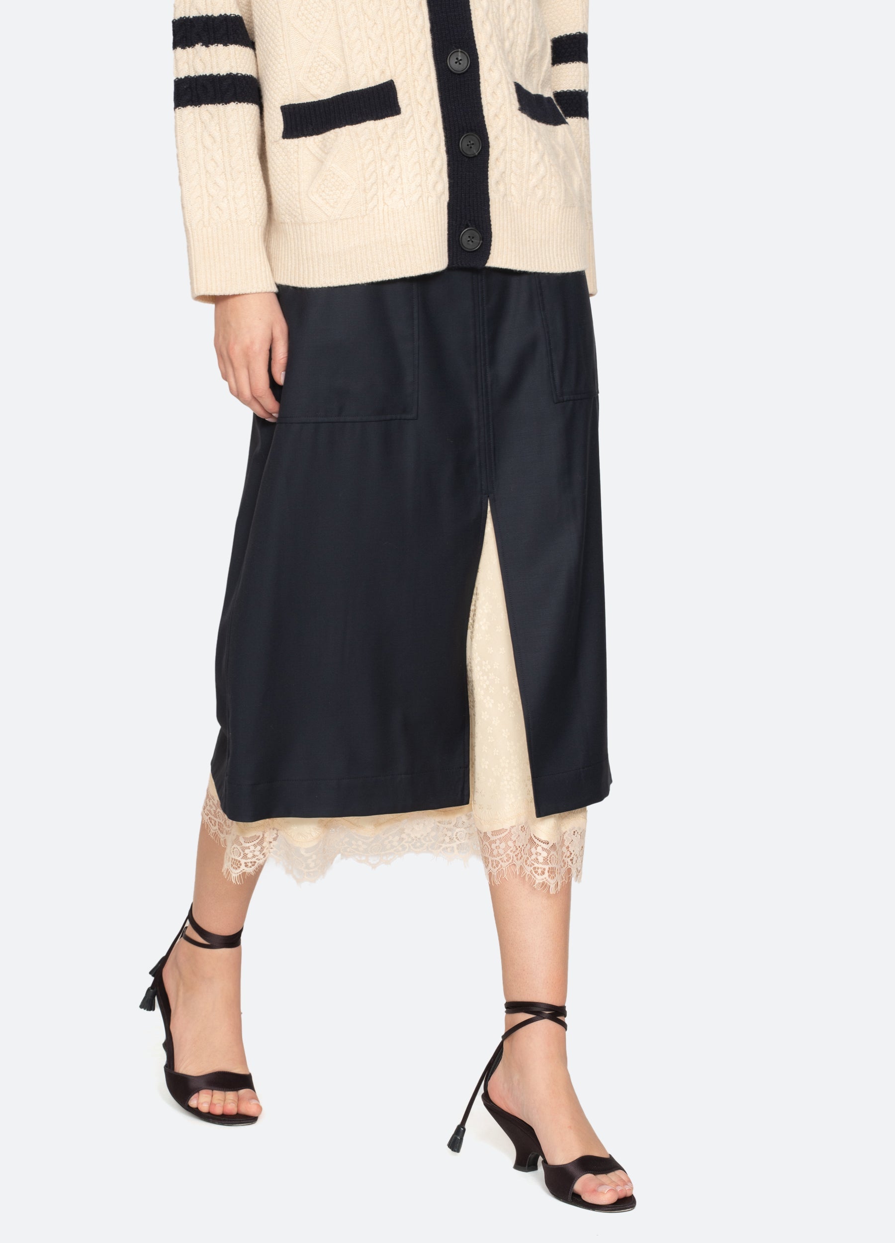 Sea NY Fiora Skirt - Navy