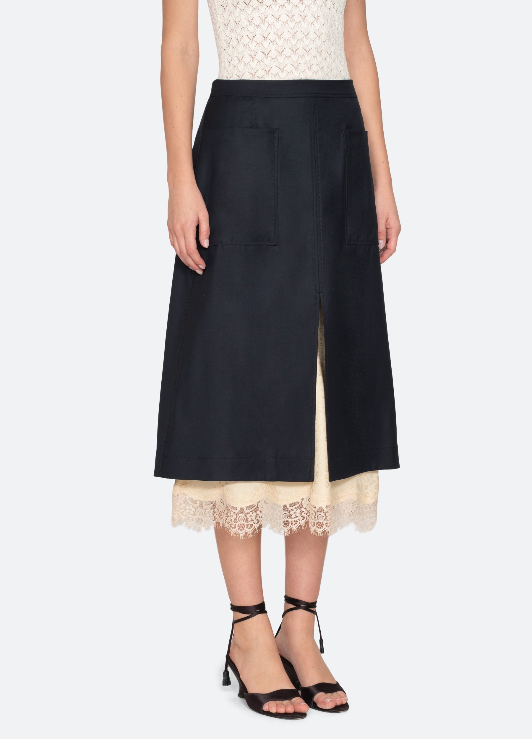 Sea NY Fiora Skirt - Navy