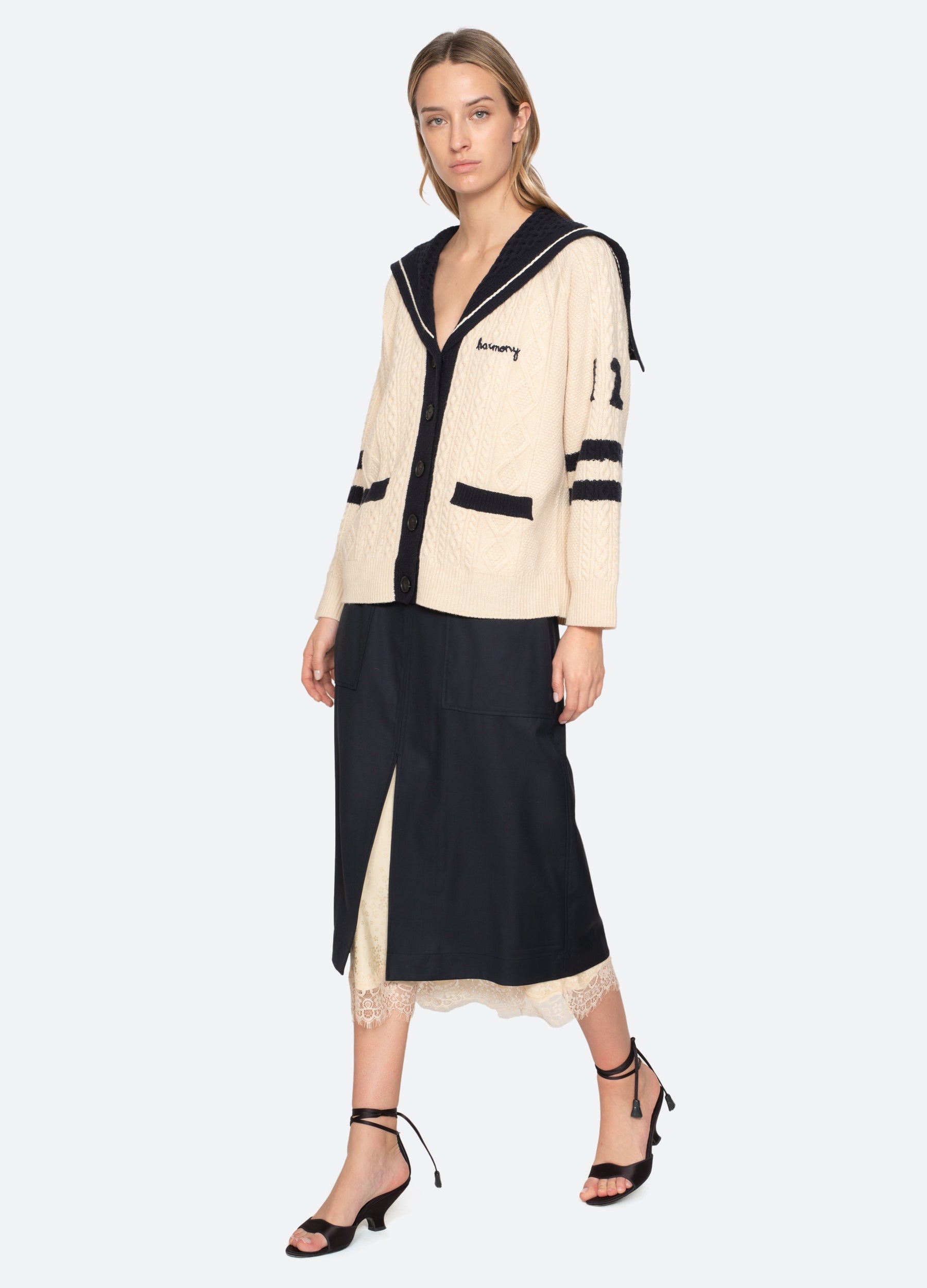 Sea NY Fiora Skirt - Navy