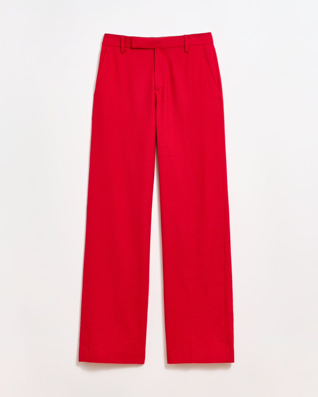 Billy Reid Flat Front Trouser - Holiday Red