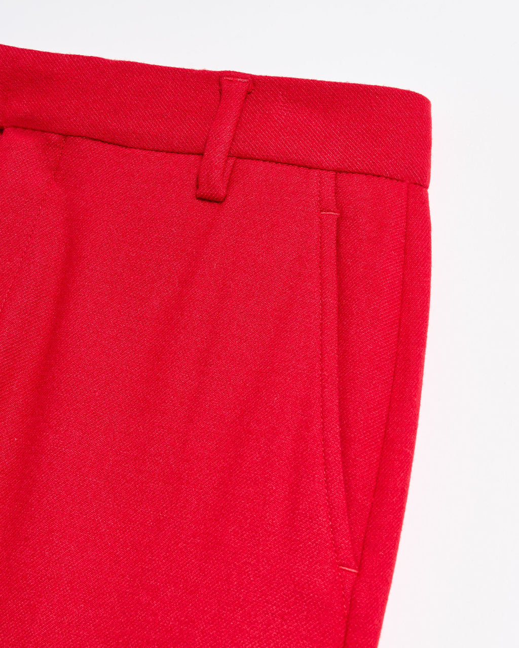 Billy Reid Flat Front Trouser - Holiday Red
