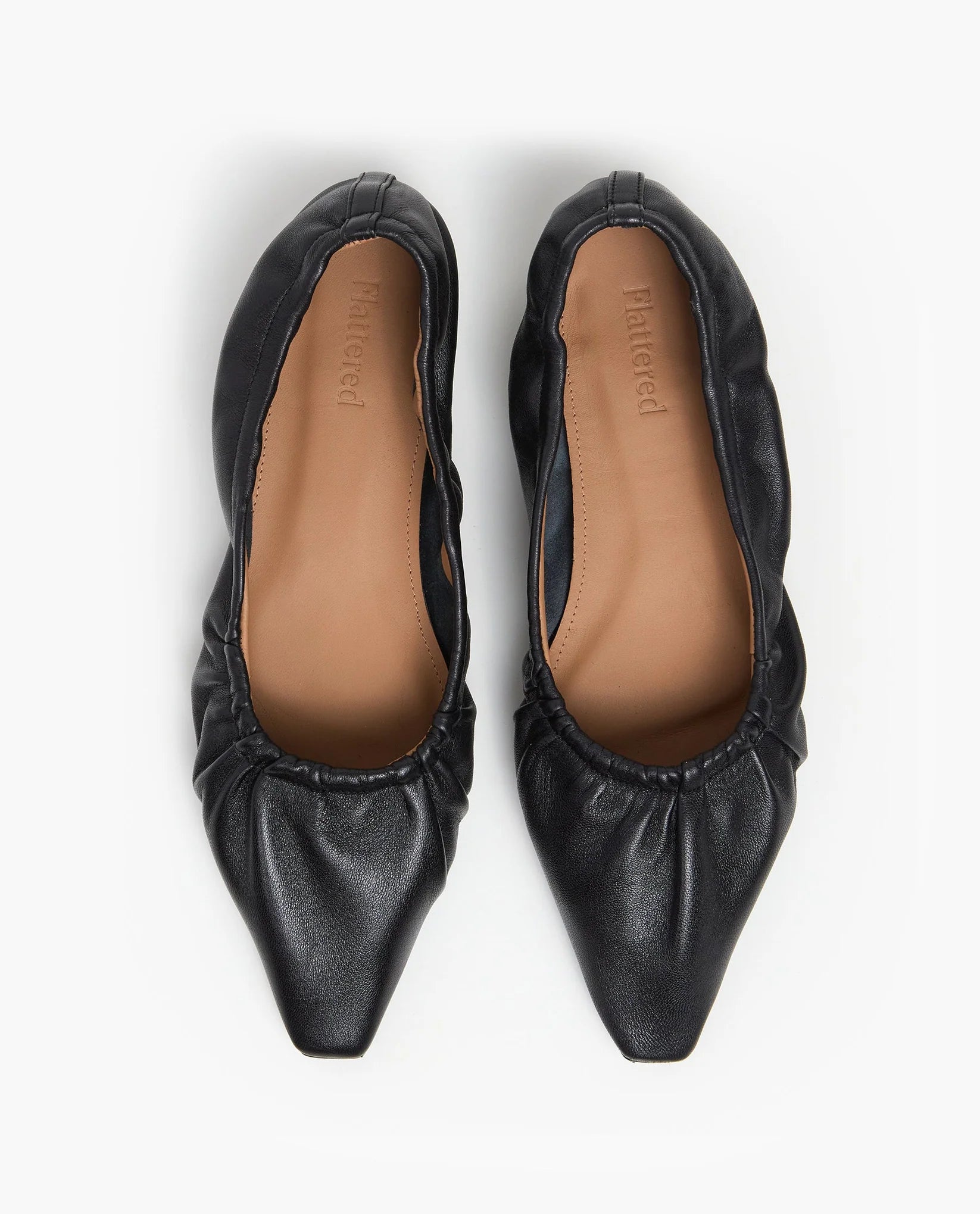 Flattered Isa Leather Flat