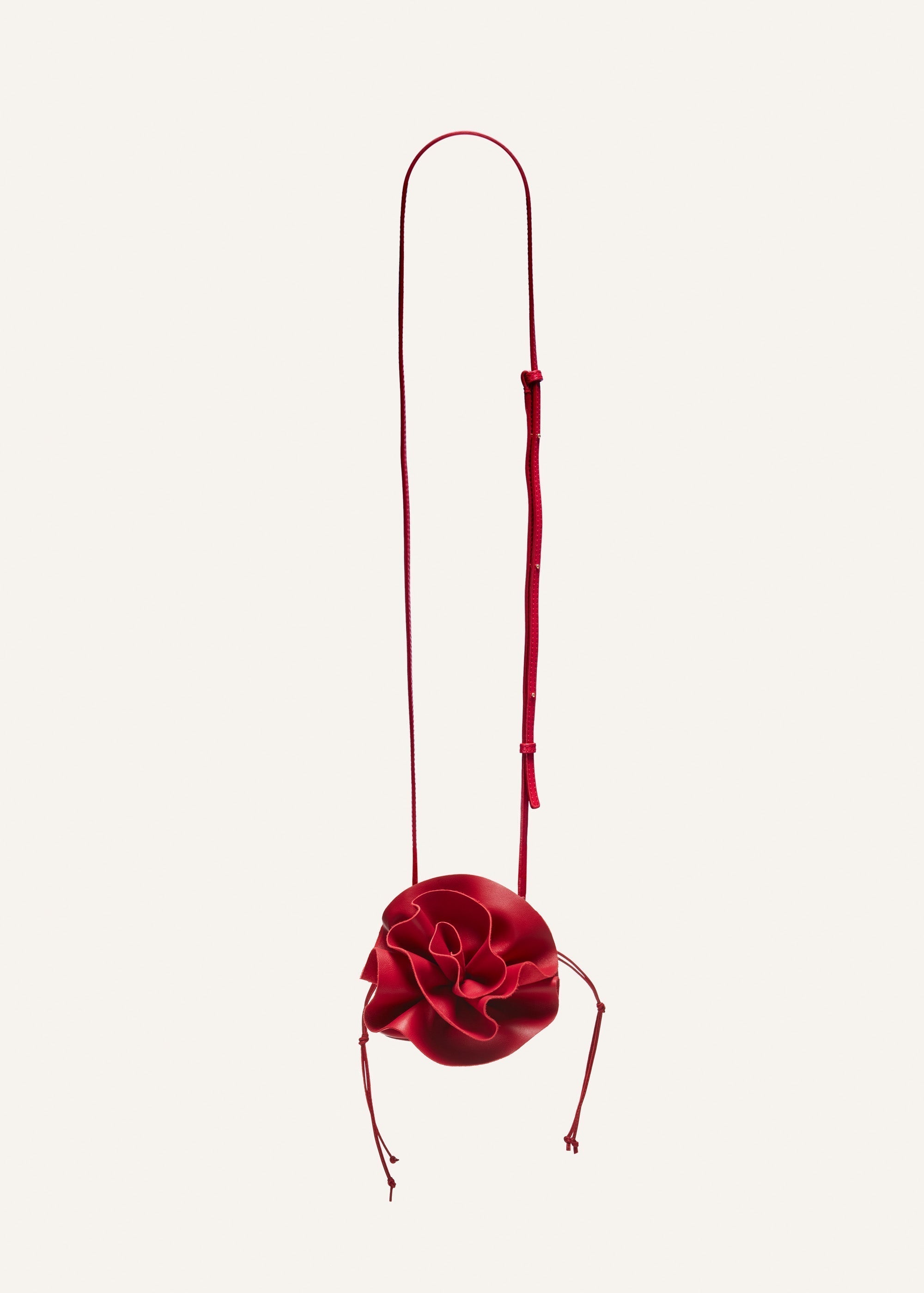 Magda Butrym Floral-Appliquéd Leather Bucket Bag