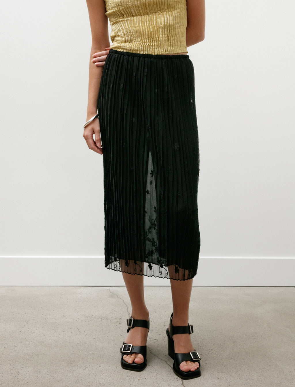 Totême Floral Tulle Skirt
