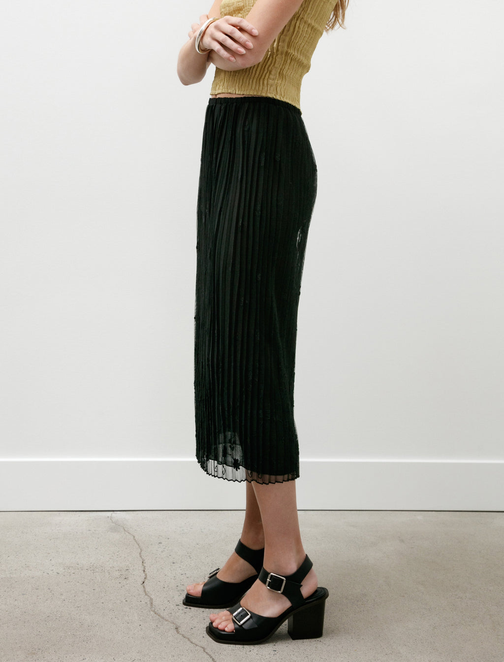 Totême Floral Tulle Skirt