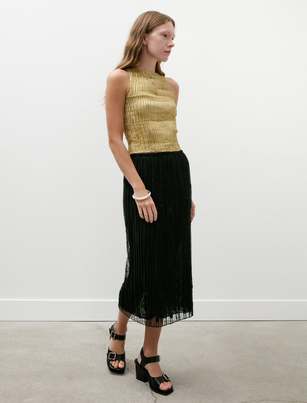 Totême Floral Tulle Skirt