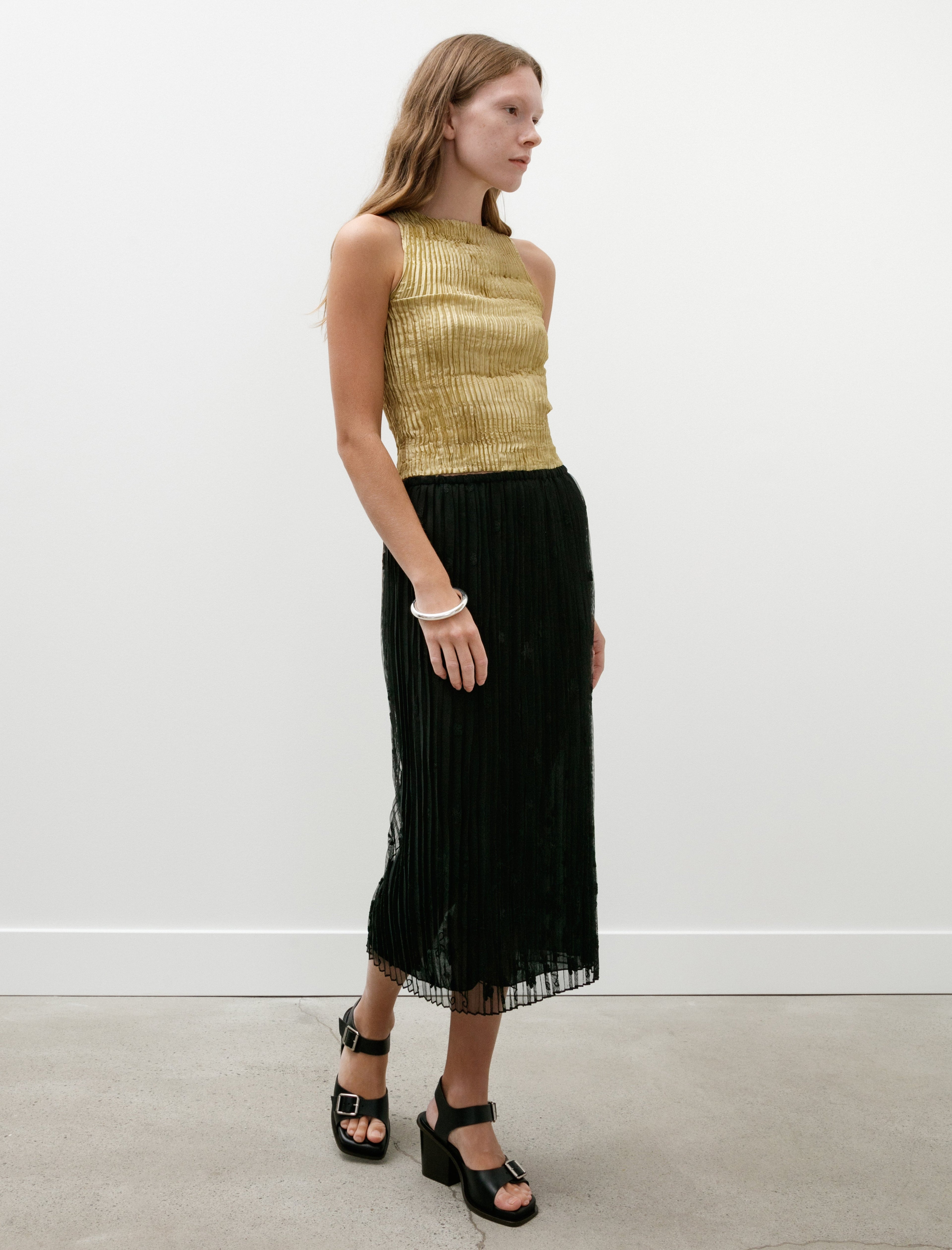 Totême Floral Tulle Skirt