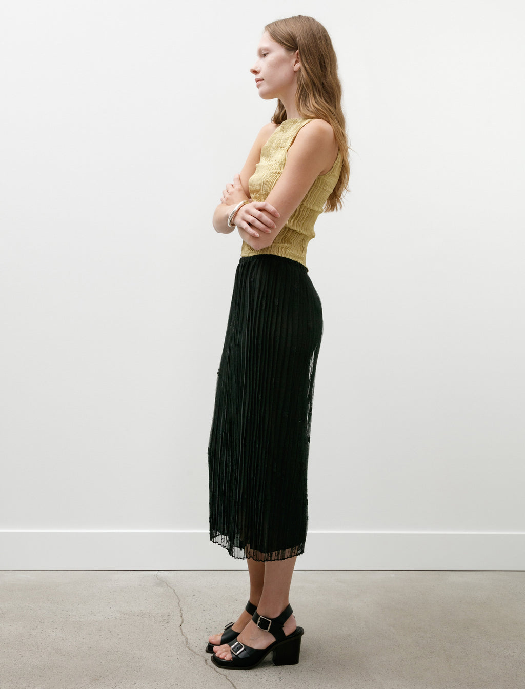 Totême Floral Tulle Skirt