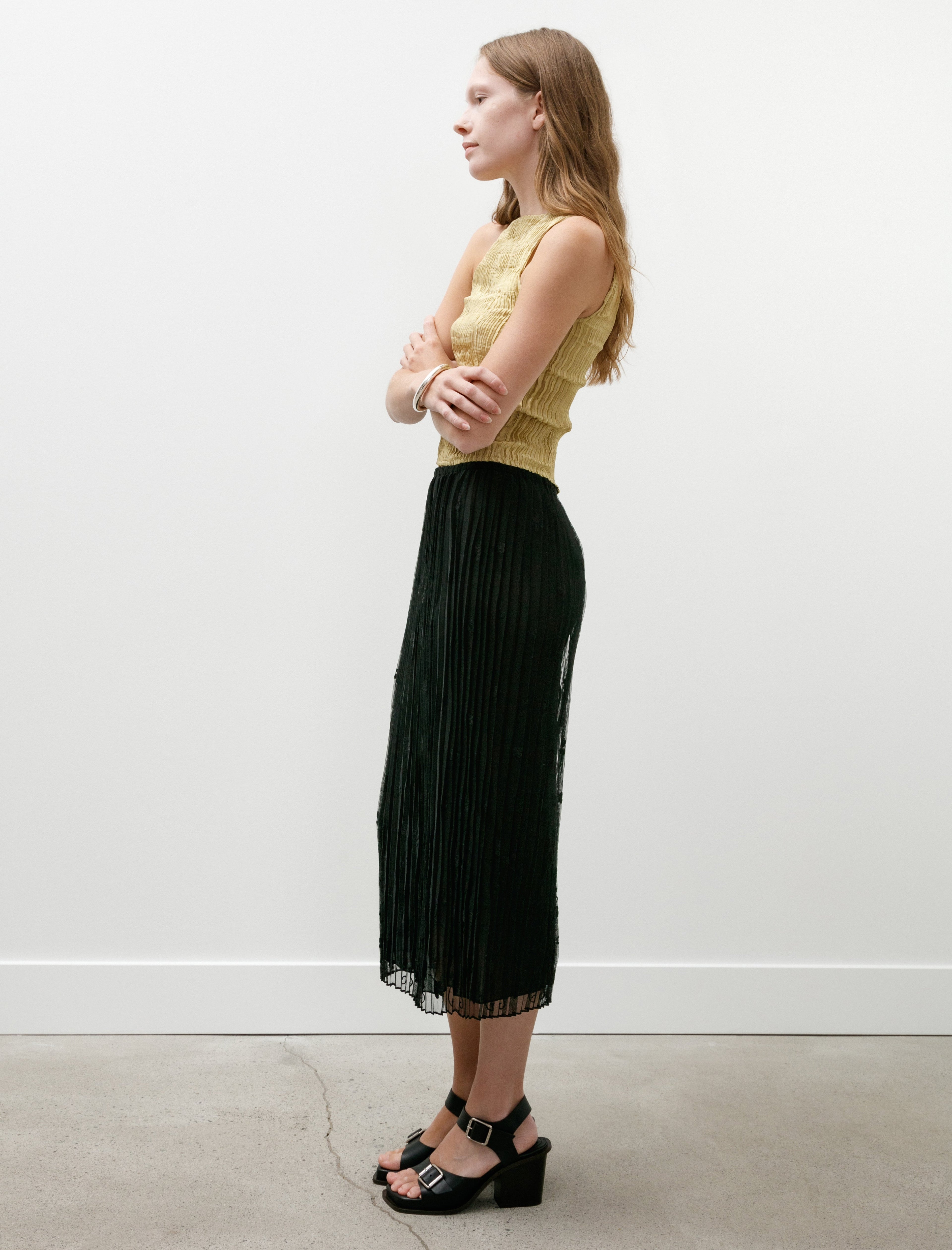 Totême Floral Tulle Skirt
