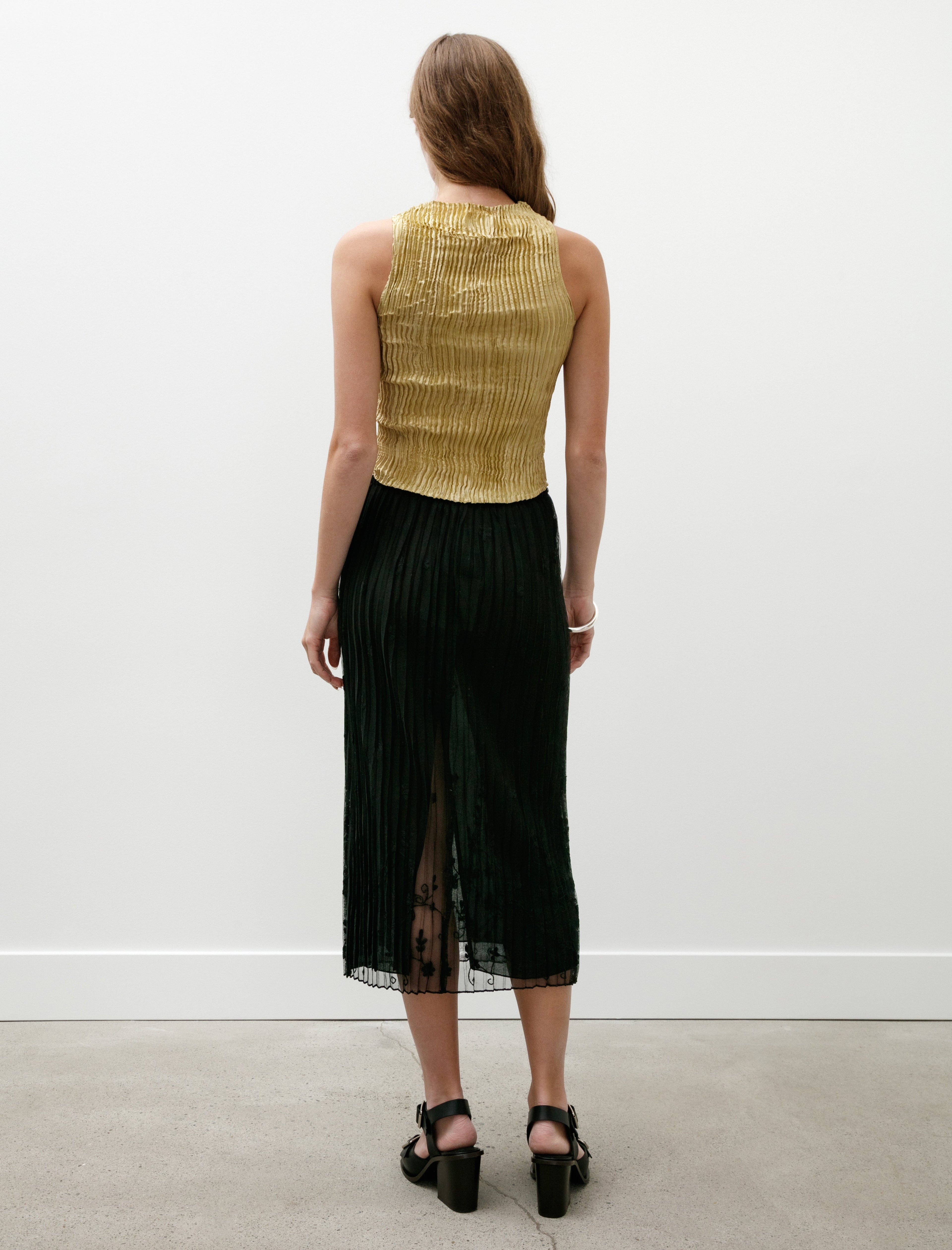 Totême Floral Tulle Skirt