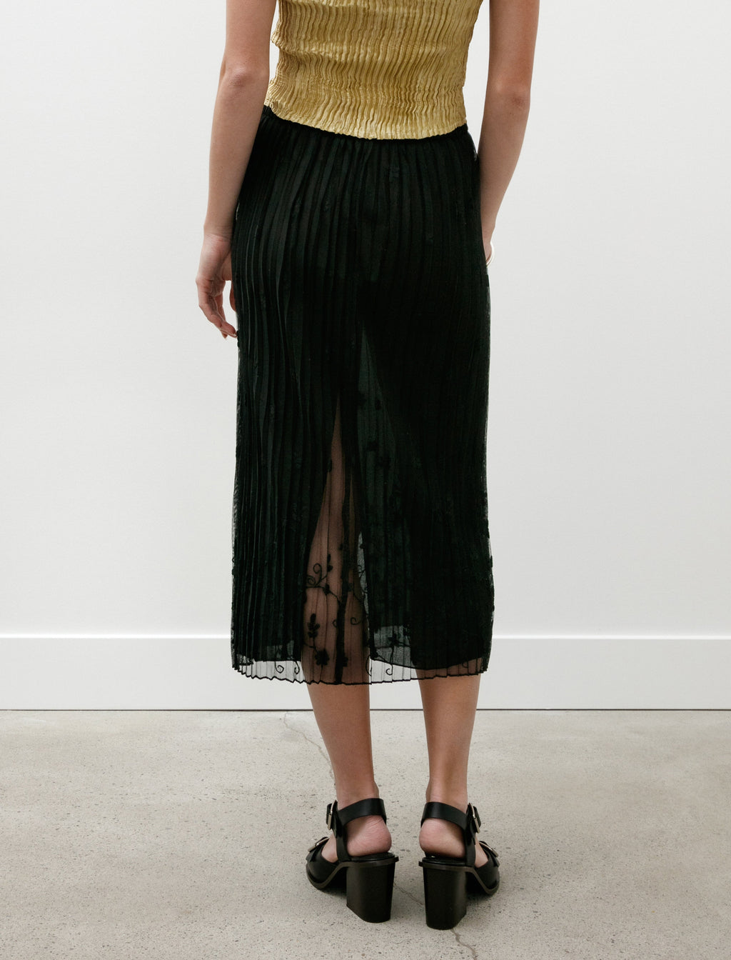 Totême Floral Tulle Skirt