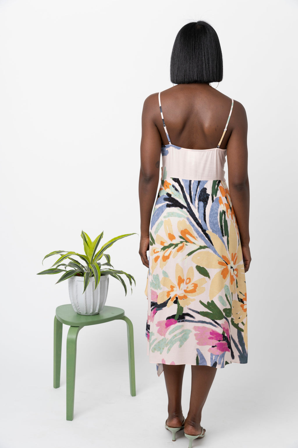 Hope For Flowers by Tracy Reese Flounced Slit Surplice Dress - Rambling Floral