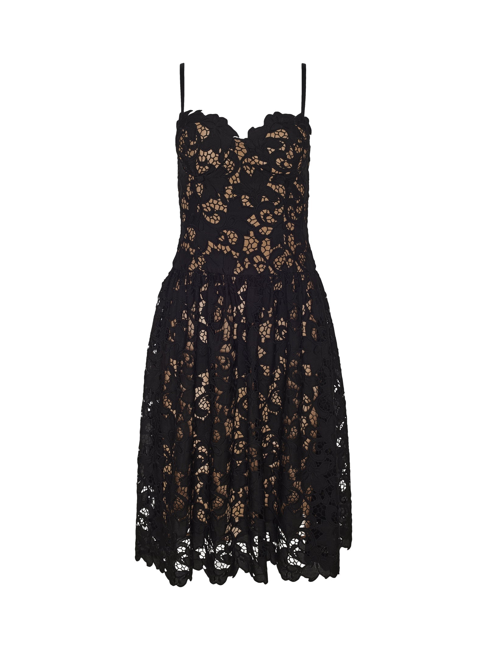 L'agence Flyn Lace Midi Dress