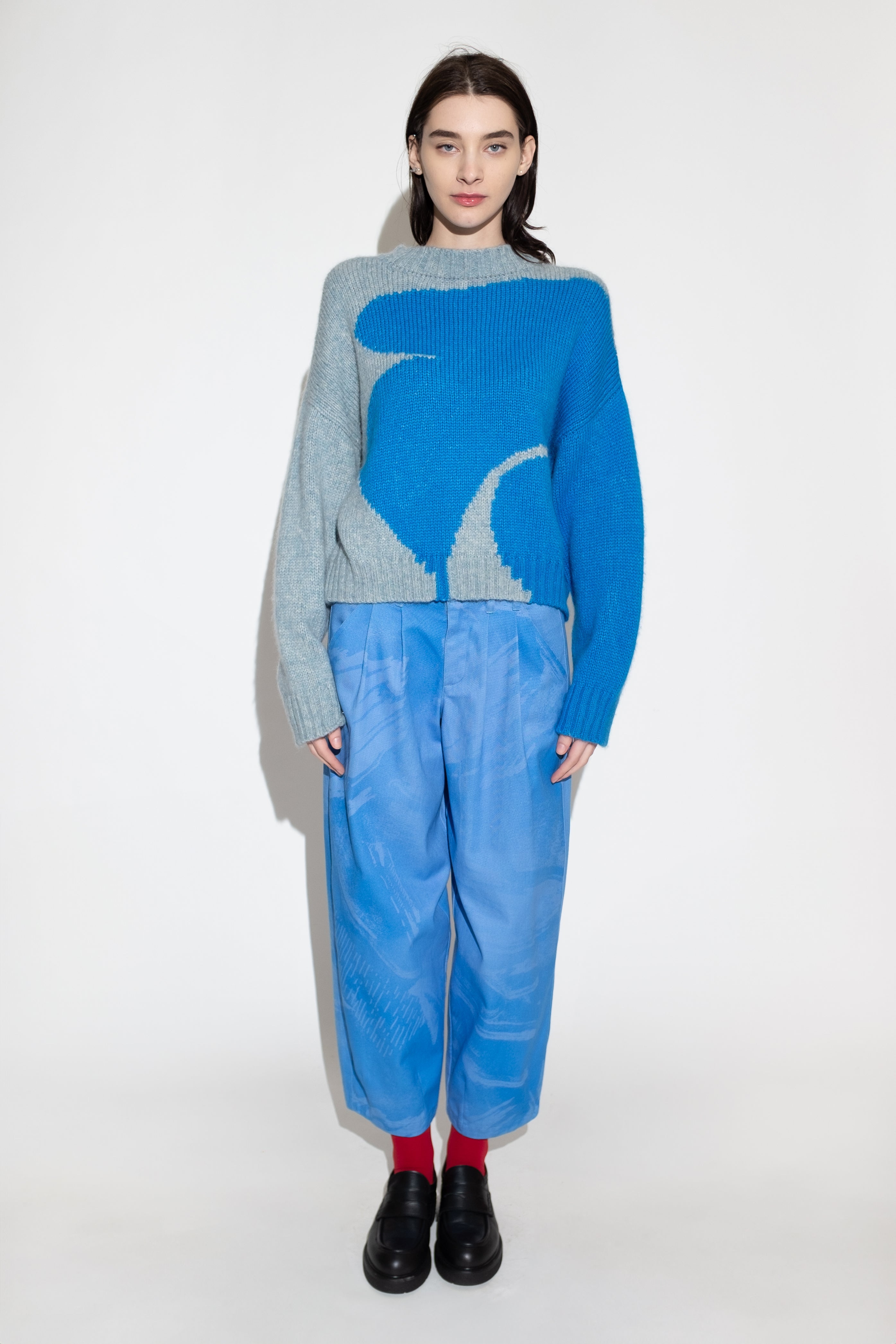 Untitled in Motion Folari Pullover - Sky Blue