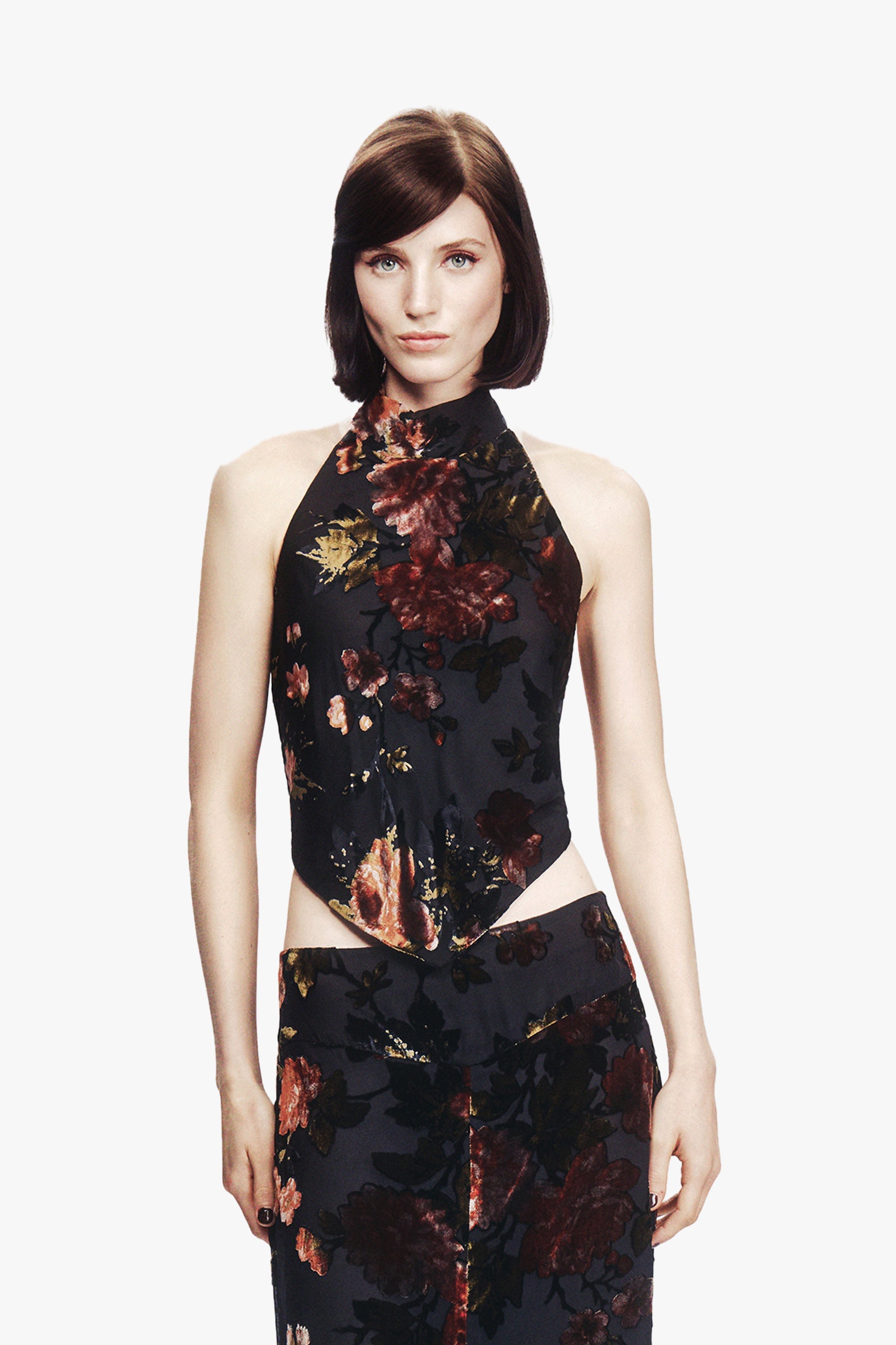Anna Sui Folia Devore Halter Top