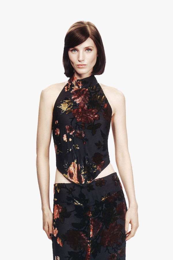 Anna Sui Folia Devore Halter Top