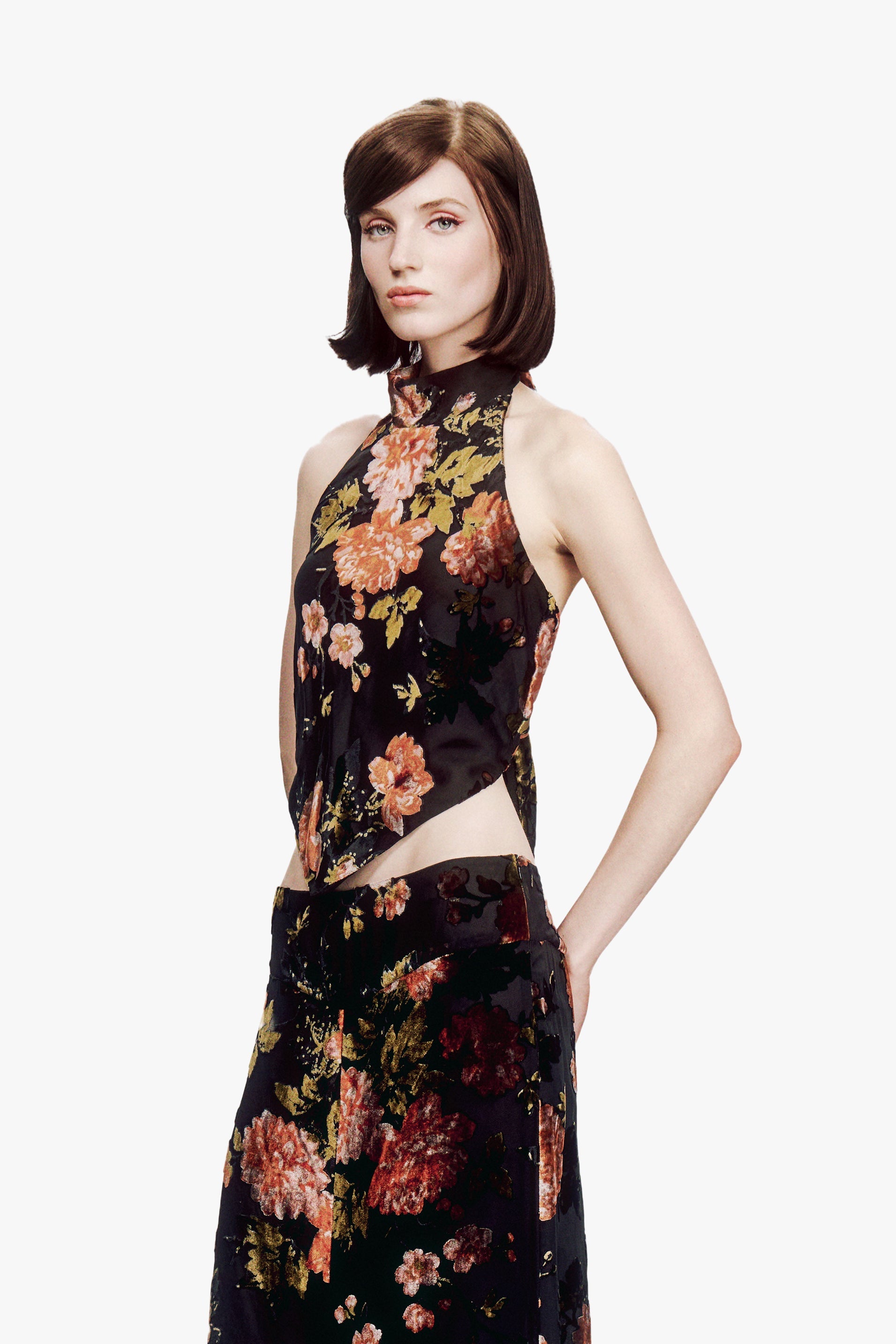 Anna Sui Folia Devore Halter Top