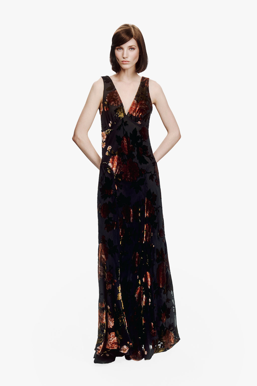 Anna Sui Folia Devore Maxi Dress