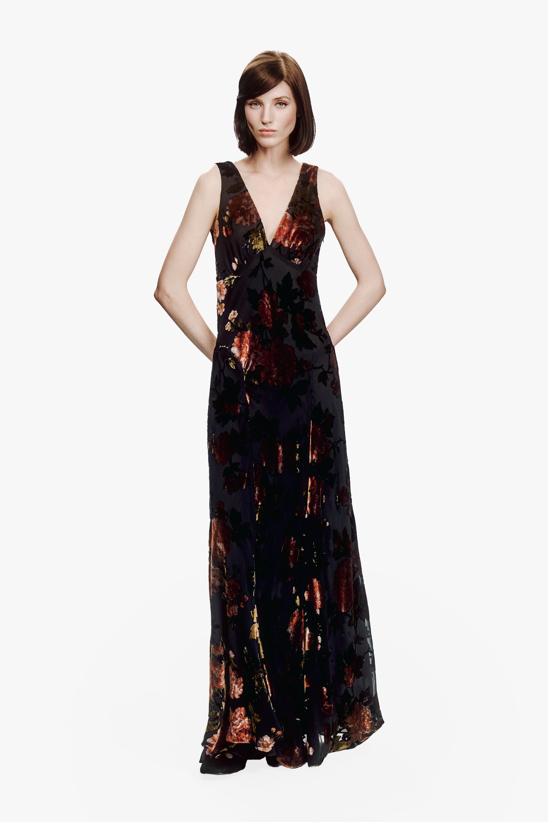 Anna Sui Folia Devore Maxi Dress