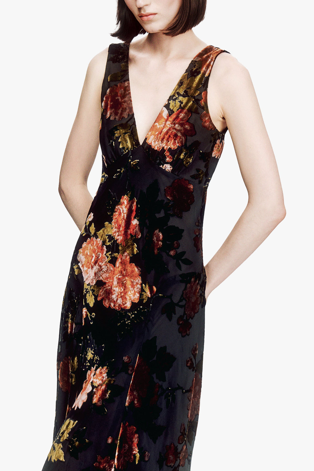 Anna Sui Folia Devore Maxi Dress