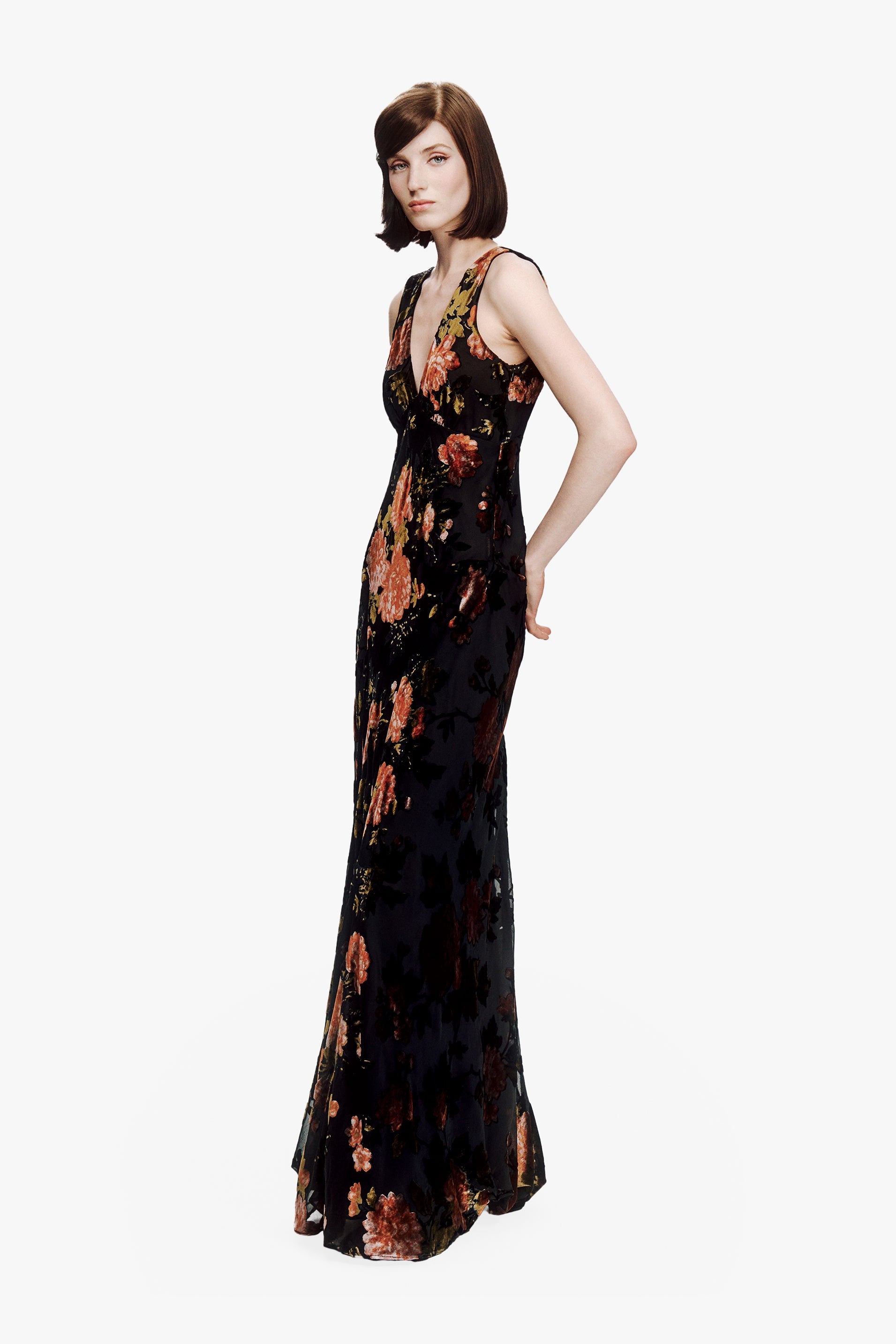 Anna Sui Folia Devore Maxi Dress