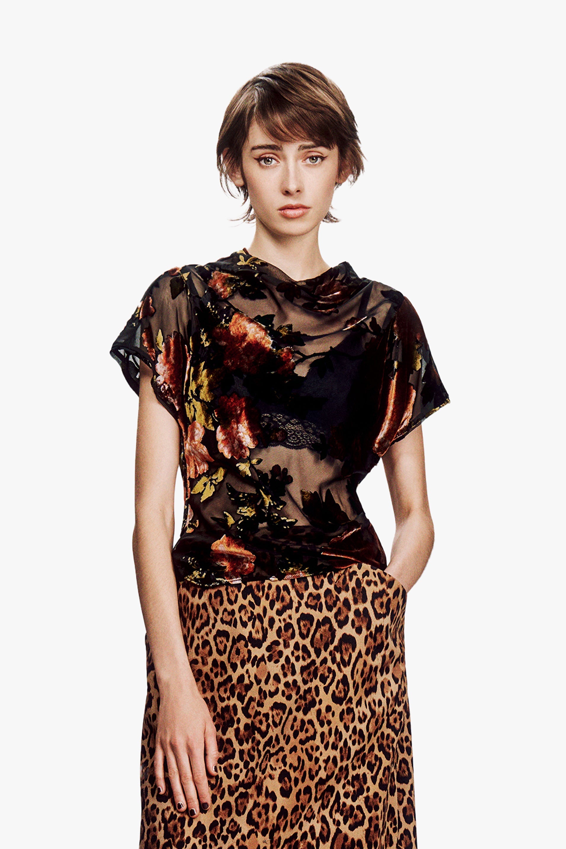 Anna Sui Folia Devore Top