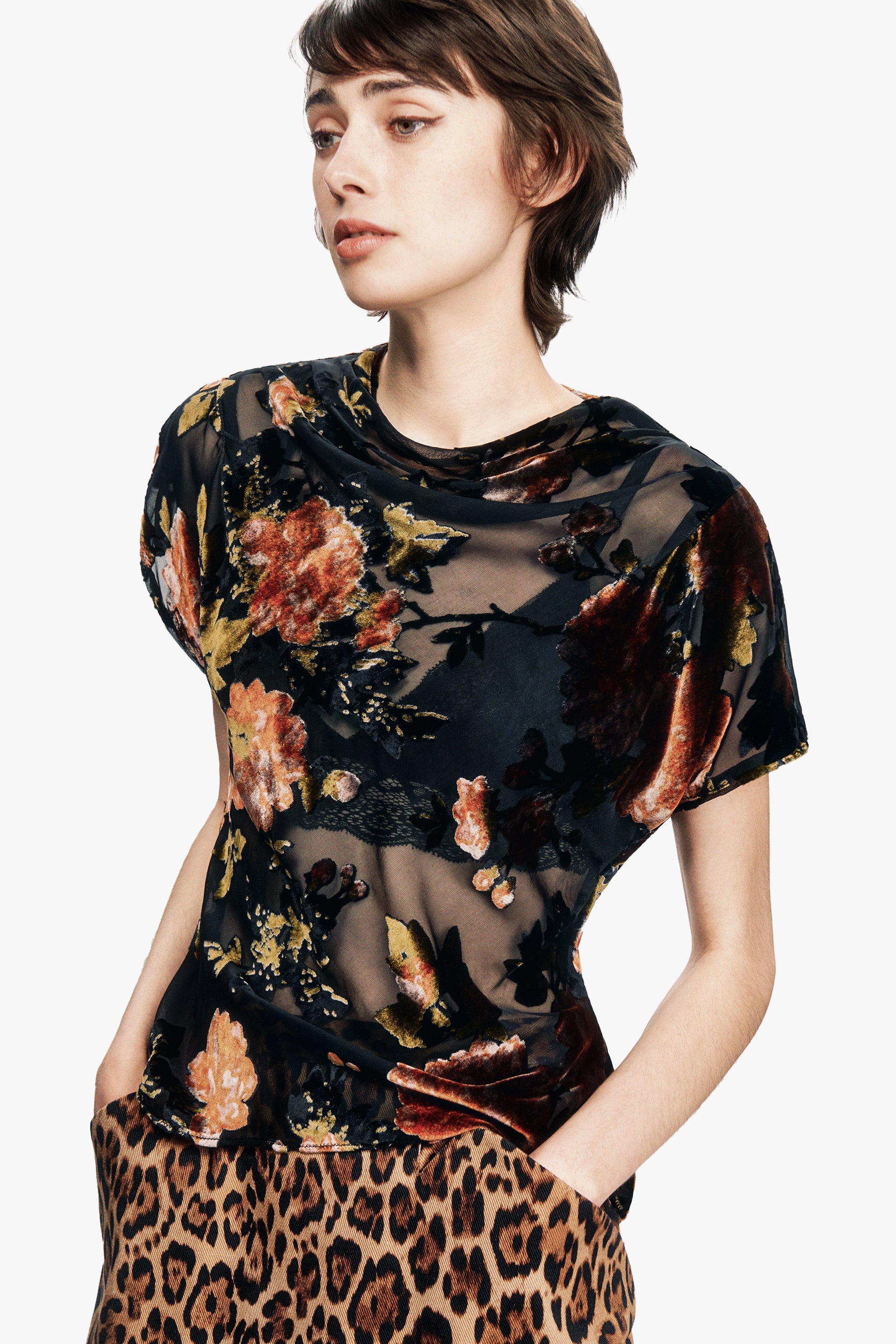 Anna Sui Folia Devore Top