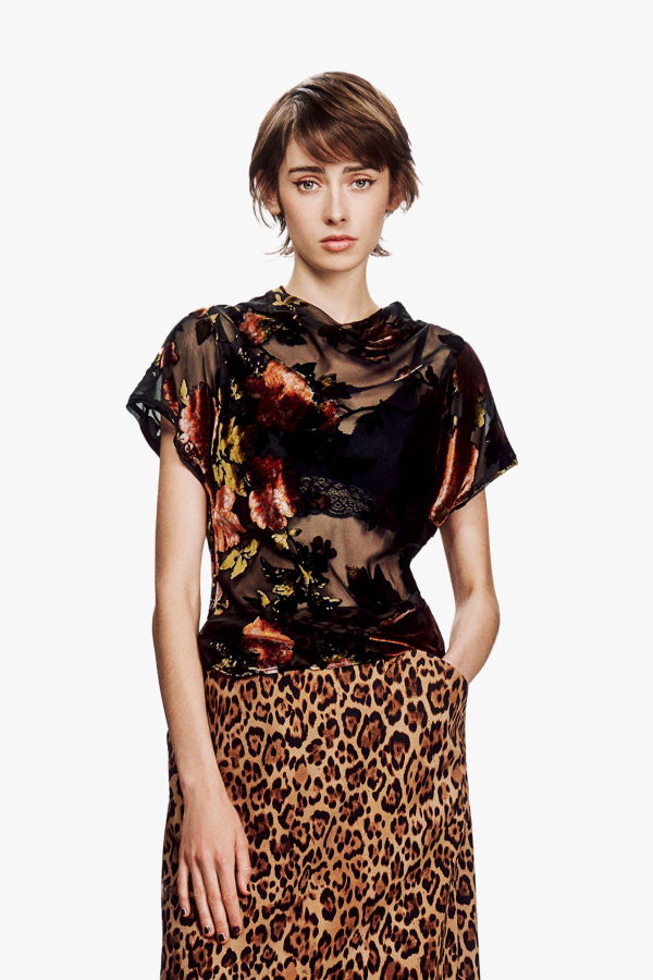 Anna Sui Folia Devore Top