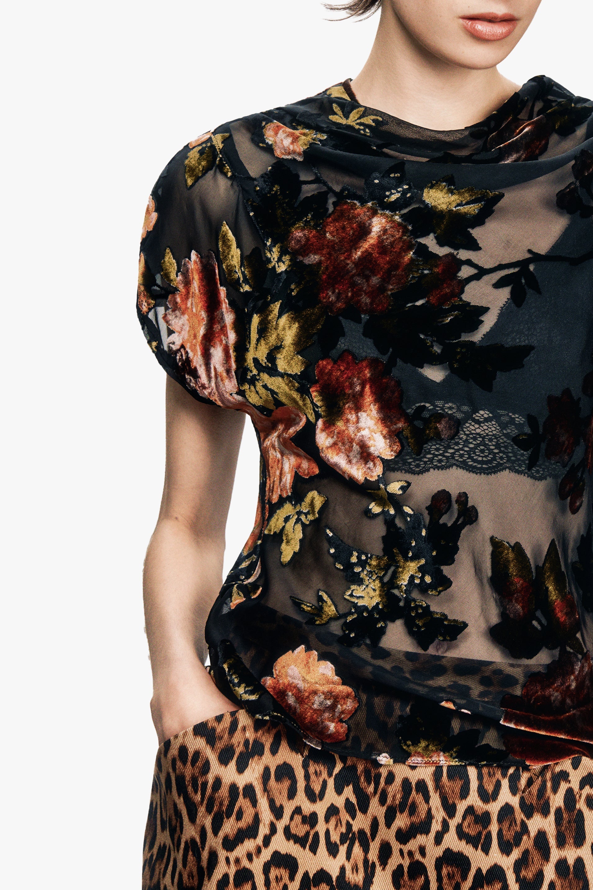 Anna Sui Folia Devore Top