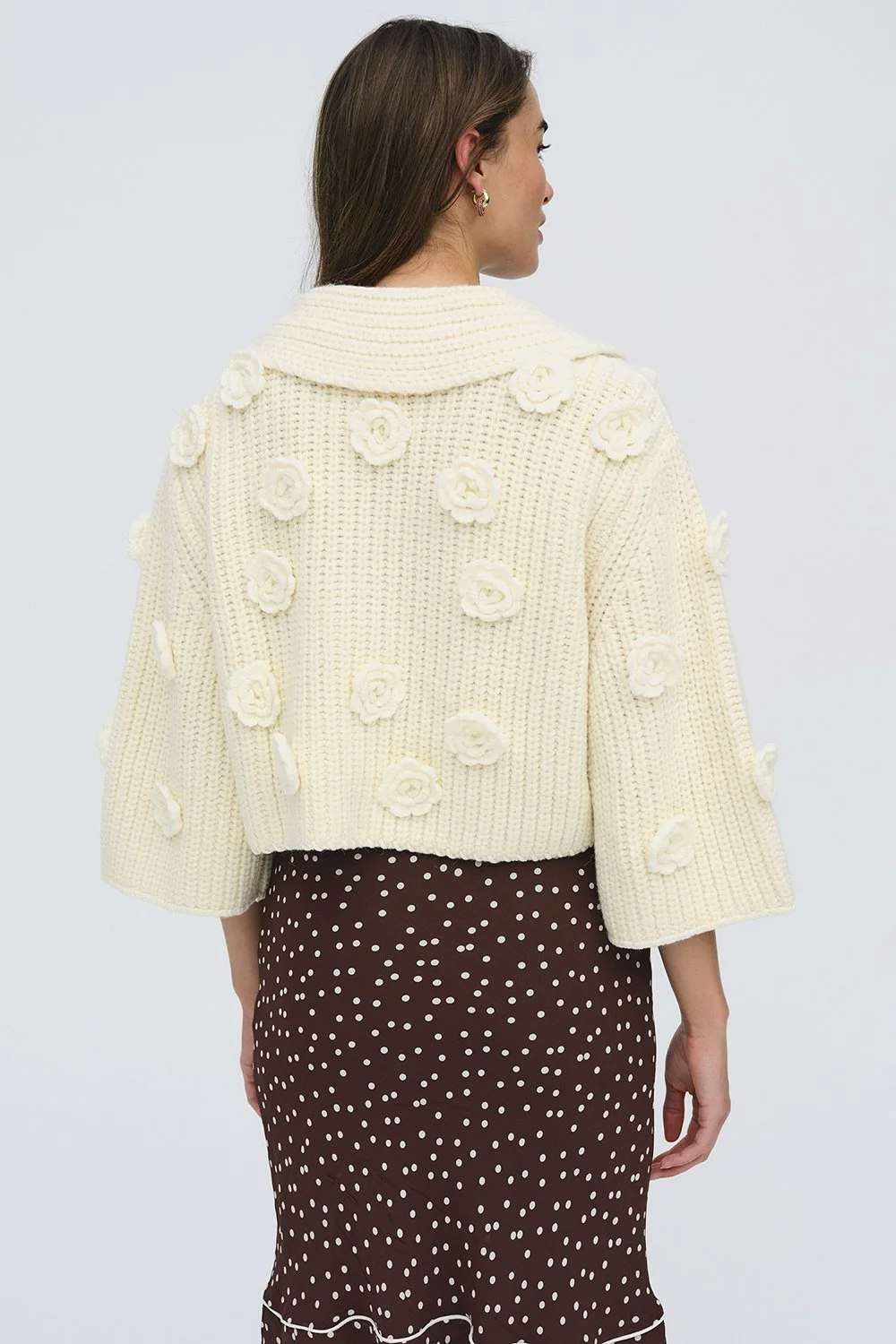 For Love & Lemons Ivy Cardigan - Cream