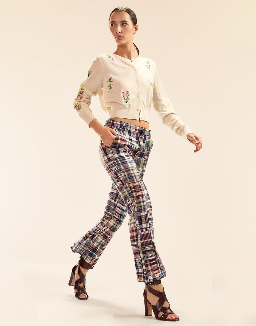 Cynthia Rowley Forget Me Not Cardigan - White Multi