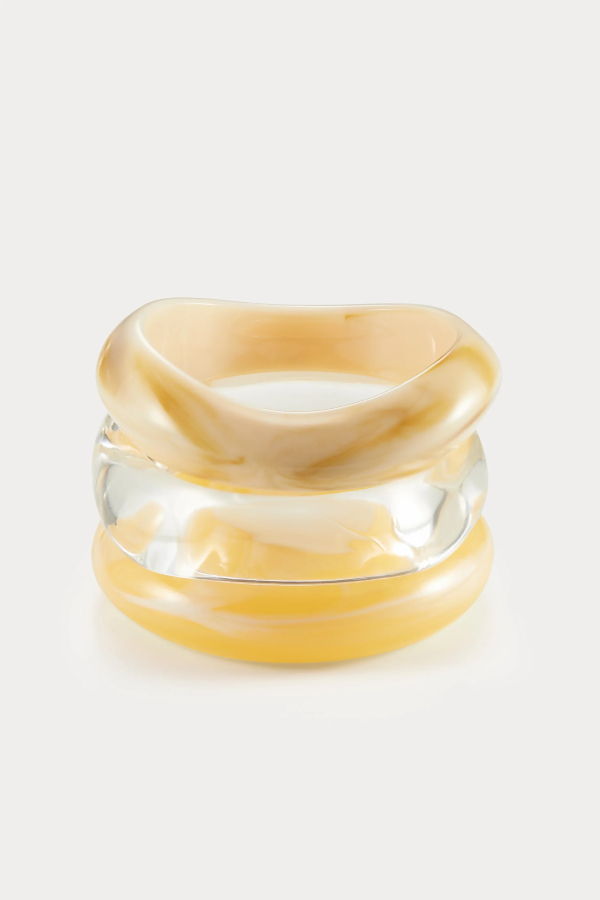 Luv AJ Formentera Bangle Set - Yellow
