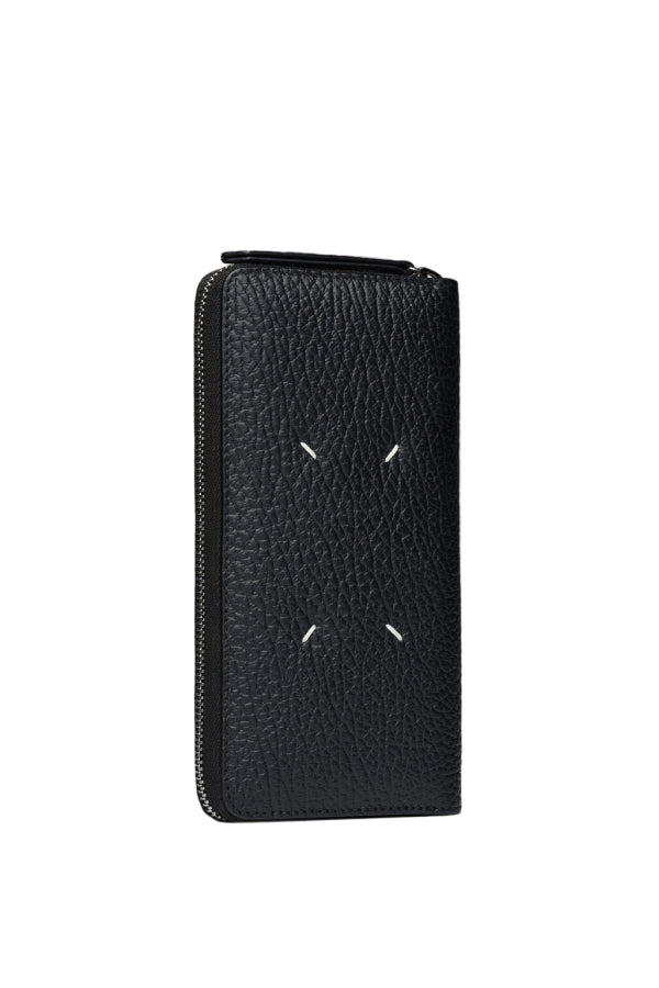 Maison Margiela Four Stitches Zip-Around Wallet - Black