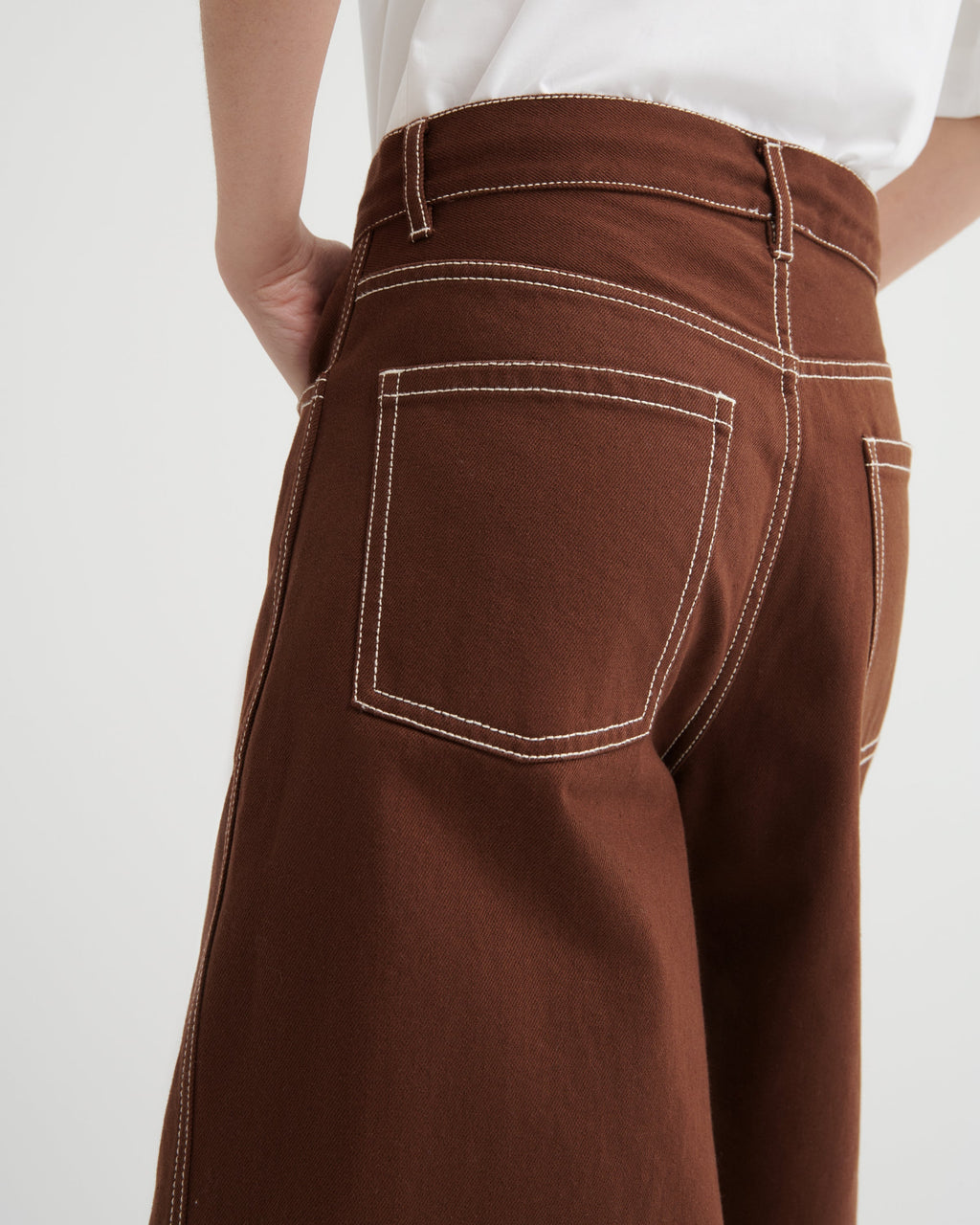 Kowtow Framework Shorts - Brown Denim