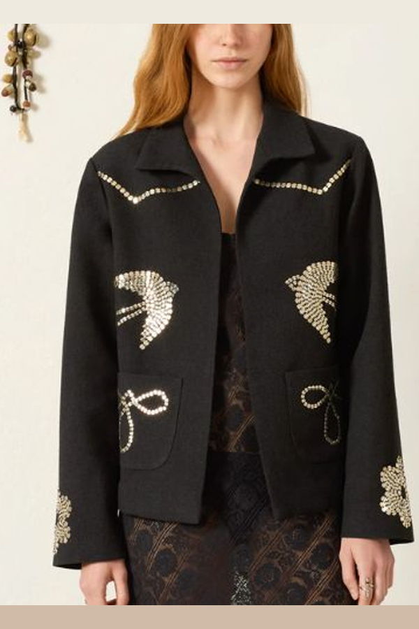 Alix Of Bohemia Francis Lovebird Coin Jacket - Black