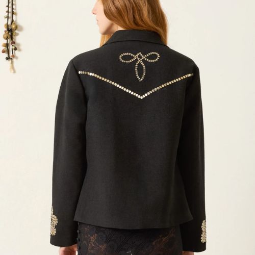 Alix Of Bohemia Francis Lovebird Coin Jacket - Black