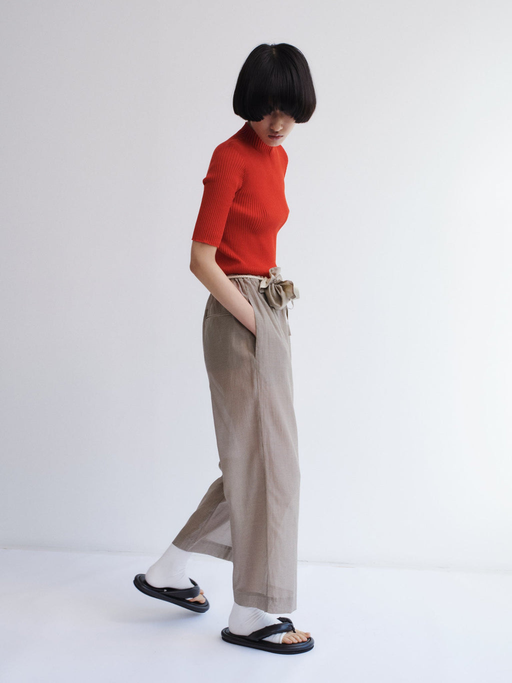 Rus Fue Pants - Gingham Toffee