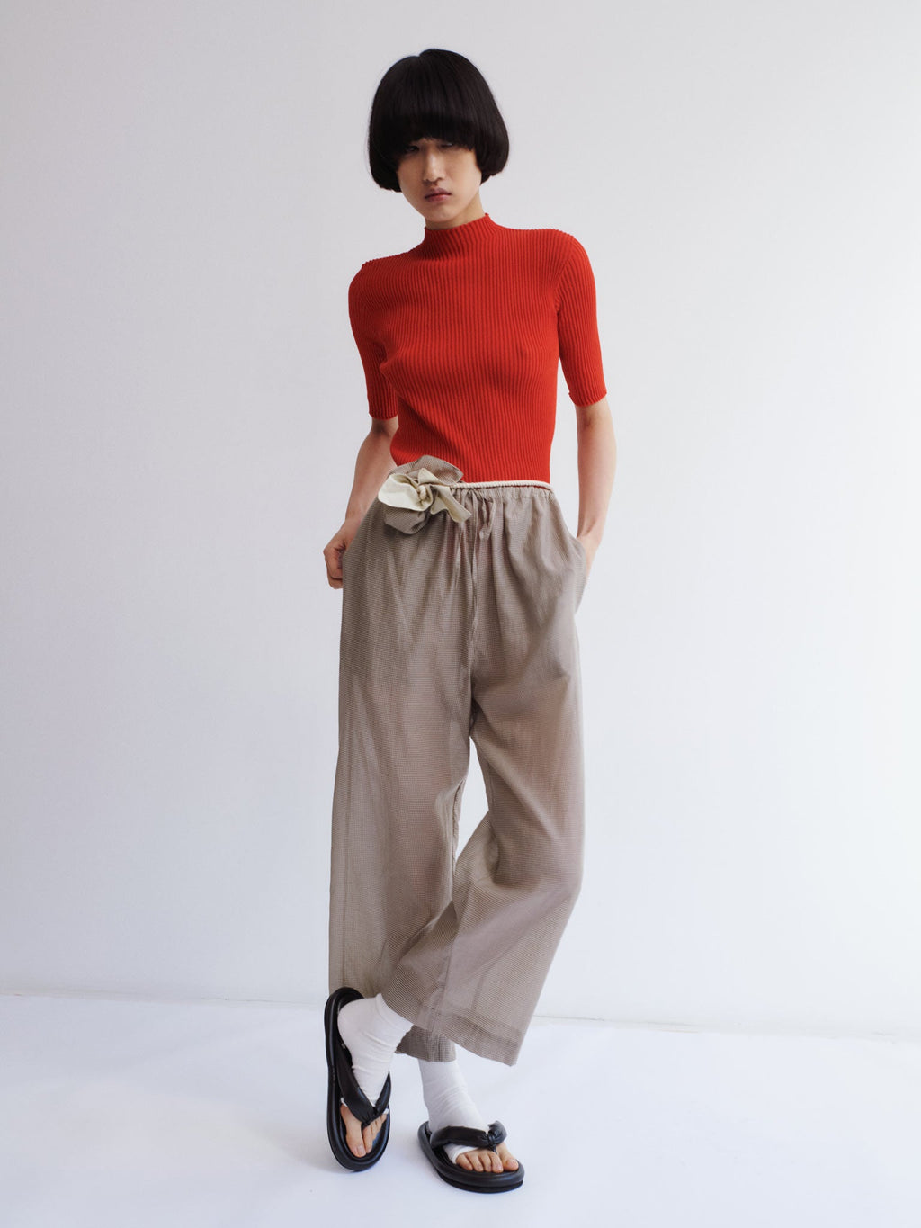 Rus Fue Pants - Gingham Toffee